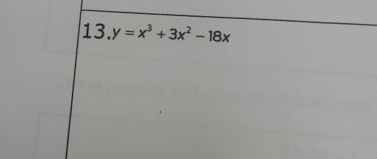 y=x^3+3x^2-18x