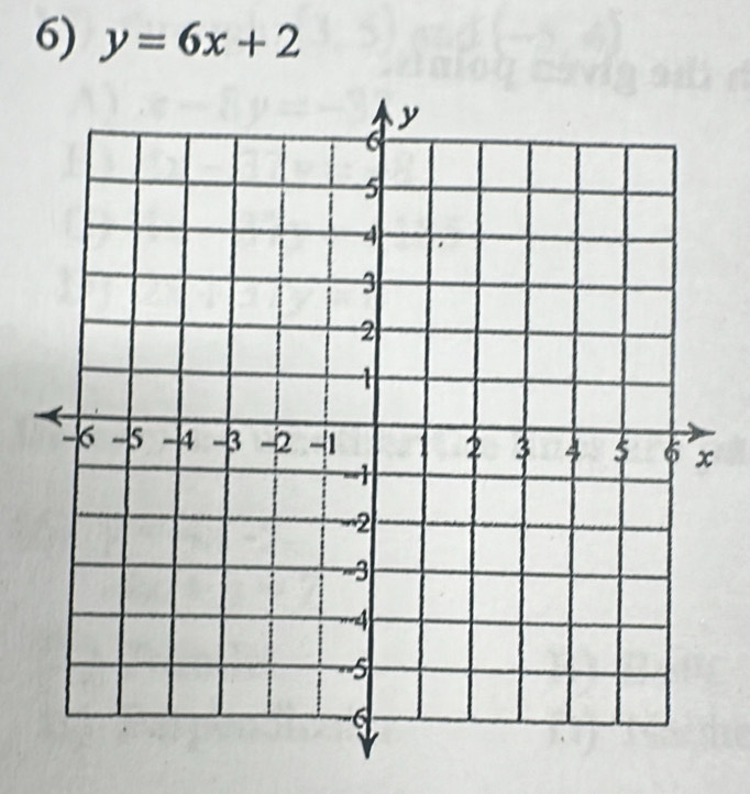 y=6x+2