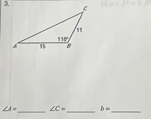 ∠ A=
∠ C=
_ b=