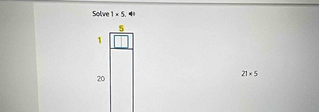 Solve 1* 5.
21* 5