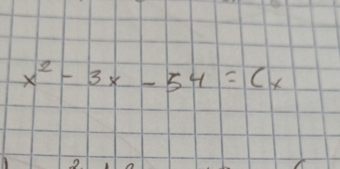 x^2-3x-54=(x