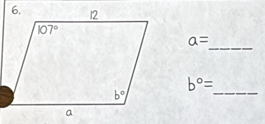 a=
b°= _