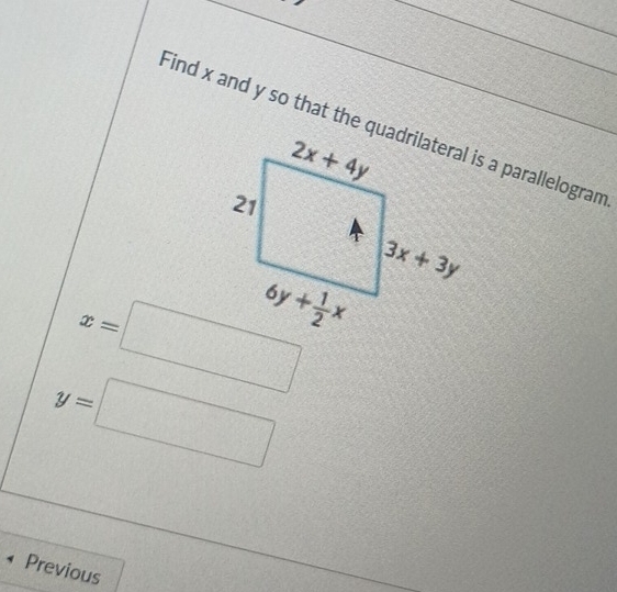 x=□
y=□
Previous