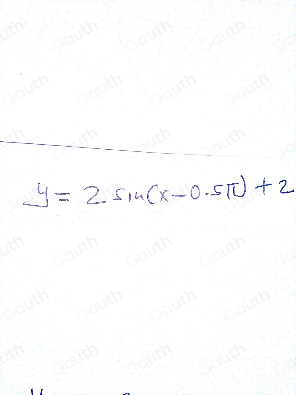 Solved: Write the equation of the trigonometric graph. Use a positive ...