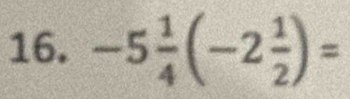 -5 1/4 (-2 1/2 )=