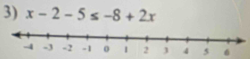 x-2-5≤ -8+2x