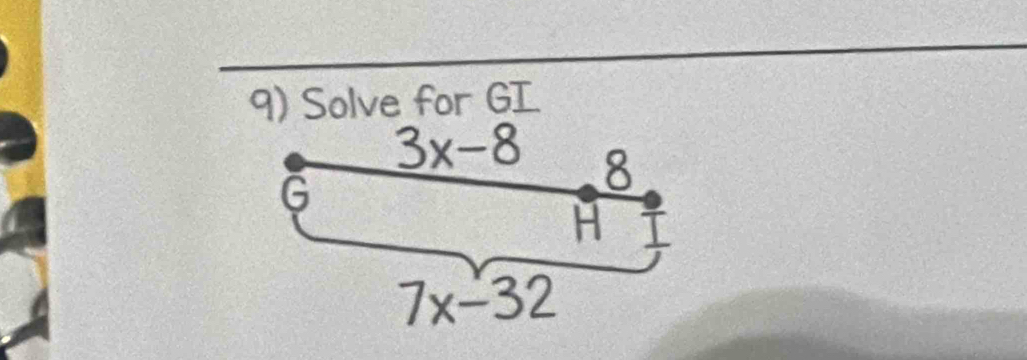 Solve for GI