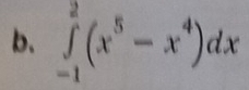 ∈tlimits _(-1)^2(x^5-x^4)dx