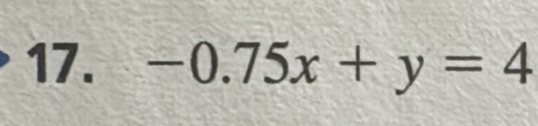 -0.75x+y=4