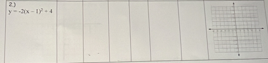 2.)
y=-2(x-1)^2+4