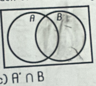 ) A'∩ B