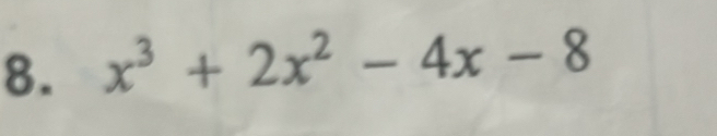 x^3+2x^2-4x-8