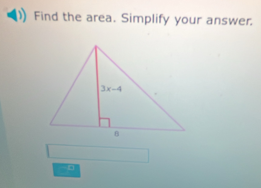 Find the area. Simplify your answer.
D