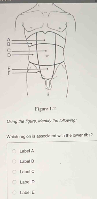 Solved: A B C D Figure 1.2 Using the figure, identify the following ...