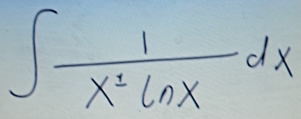 ∈t  1/x^2ln x dx