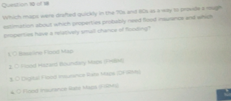 Solved: Which maps were drafted quickly in the 70s and 80s as a way to ...