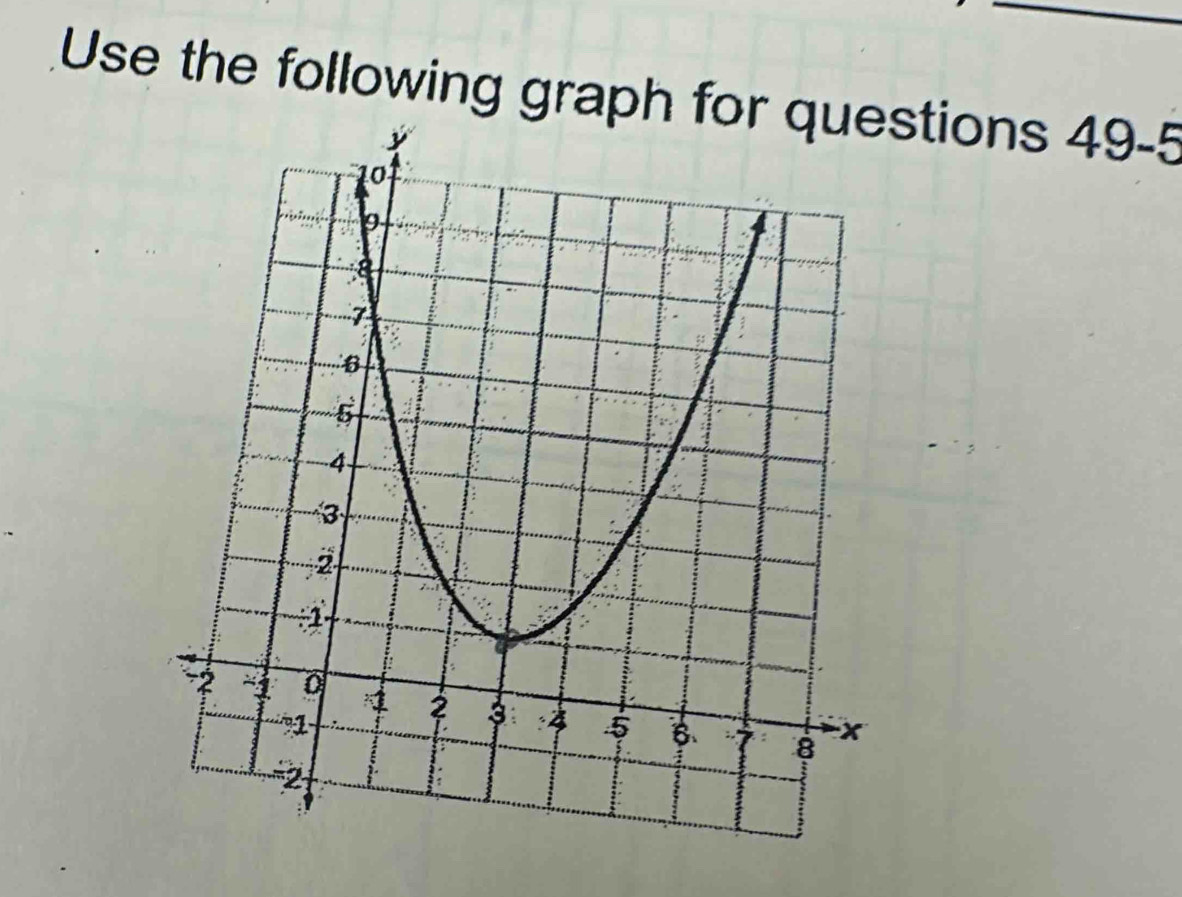 Use the following graph stions 49-5