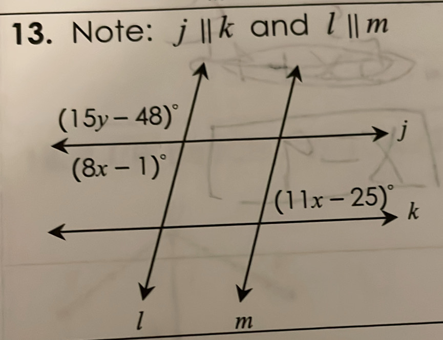 Note: jparallel k and l||m