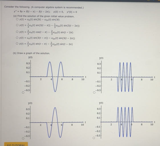 Solved: Consider the following. (A computer algebra system is ...