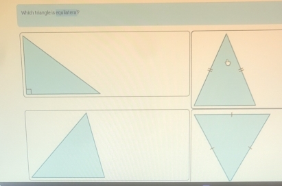 Which triangle is equilateral?