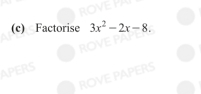 Factorise 3x^2-2x-8.