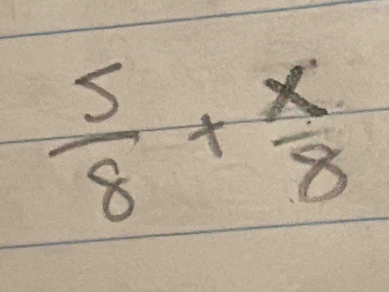  5/8 + x/8 