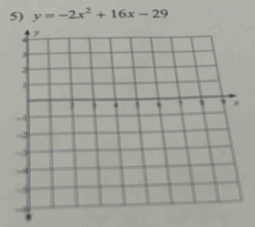 y=-2x^2+16x-29