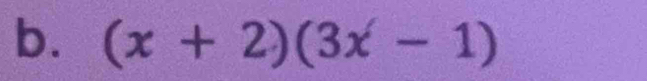 (x+2)(3x-1)