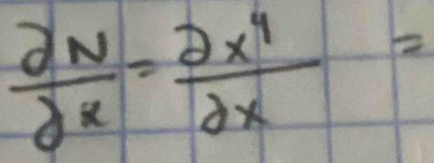  dN/dx = 2x^4/2x =