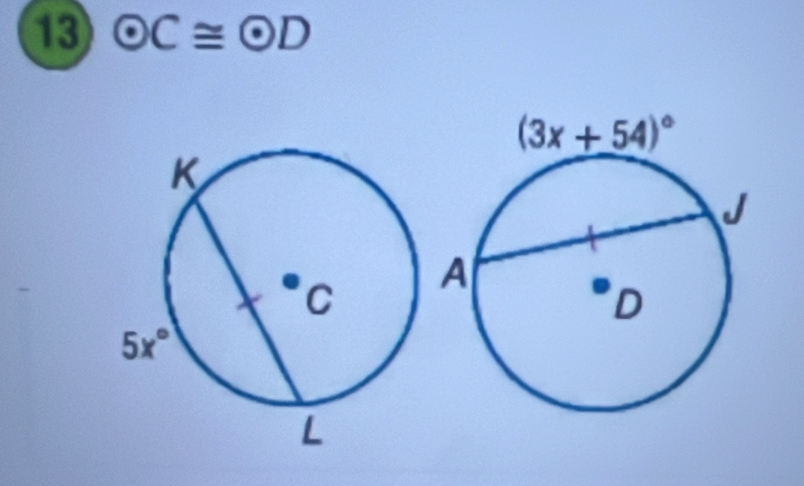 13 odot C≌ odot D