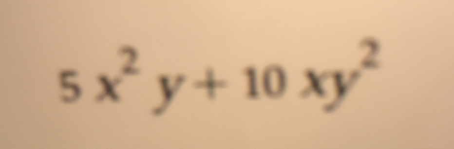 5x^2y+10xy^2