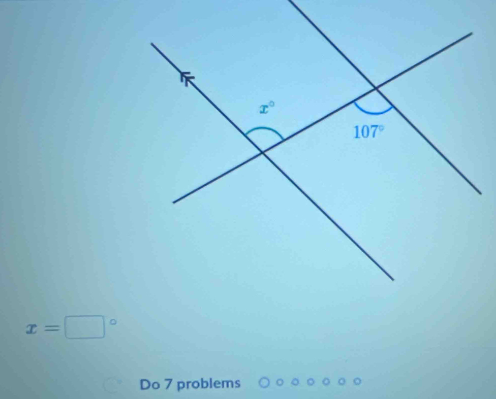 x=□°
Do 7 problems