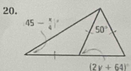 (2y+64)^circ 