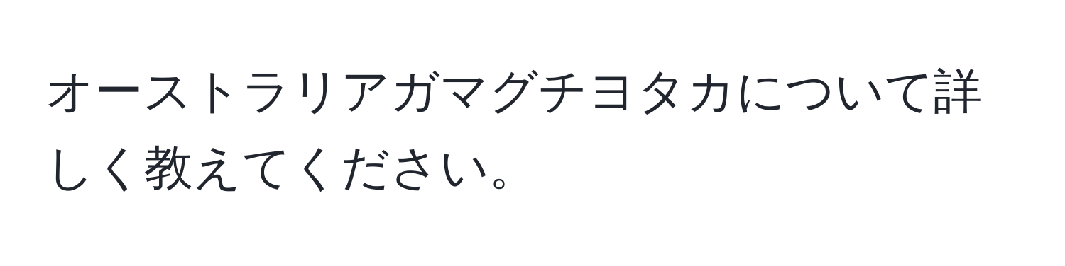 オーストラリアガマグチヨタカについて詳しく教えてください。