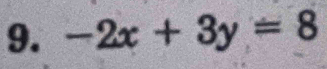 -2x+3y=8