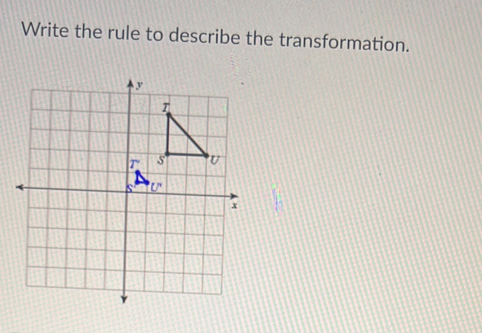 Write the rule to describe the transformation.