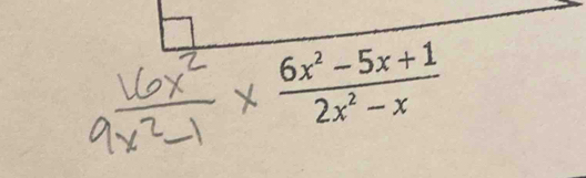 6× =5×+1