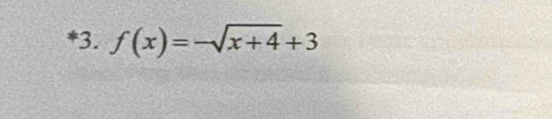 f(x)=-sqrt(x+4)+3