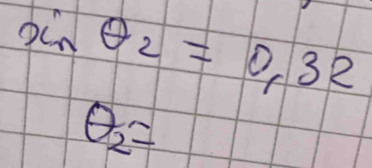 inθ _2=0.32
θ _2=