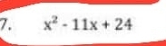 x^2-11x+24