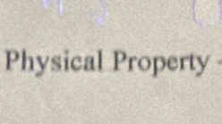 Physical Property