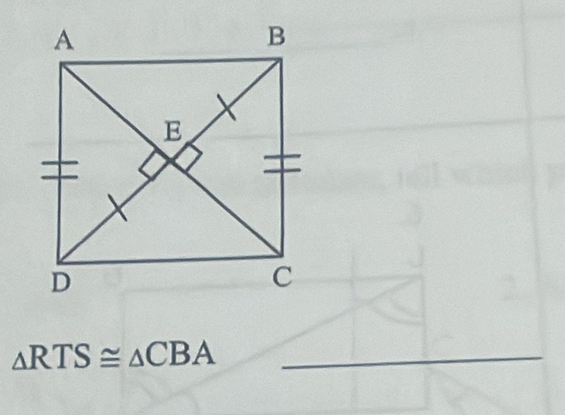 △ RTS≌ △ CBA