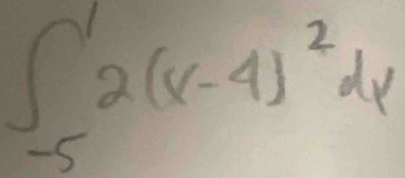 ∈t _(-5)^12(x-4)^2dx