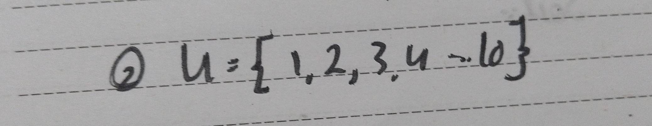 ② u= 1,2,3,4-10