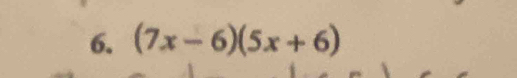 (7x-6)(5x+6)