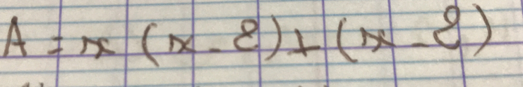 A=x(x-varepsilon )+(x-xi )