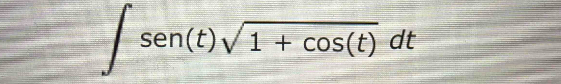 ∈t sen(t)sqrt(1+cos (t))dt