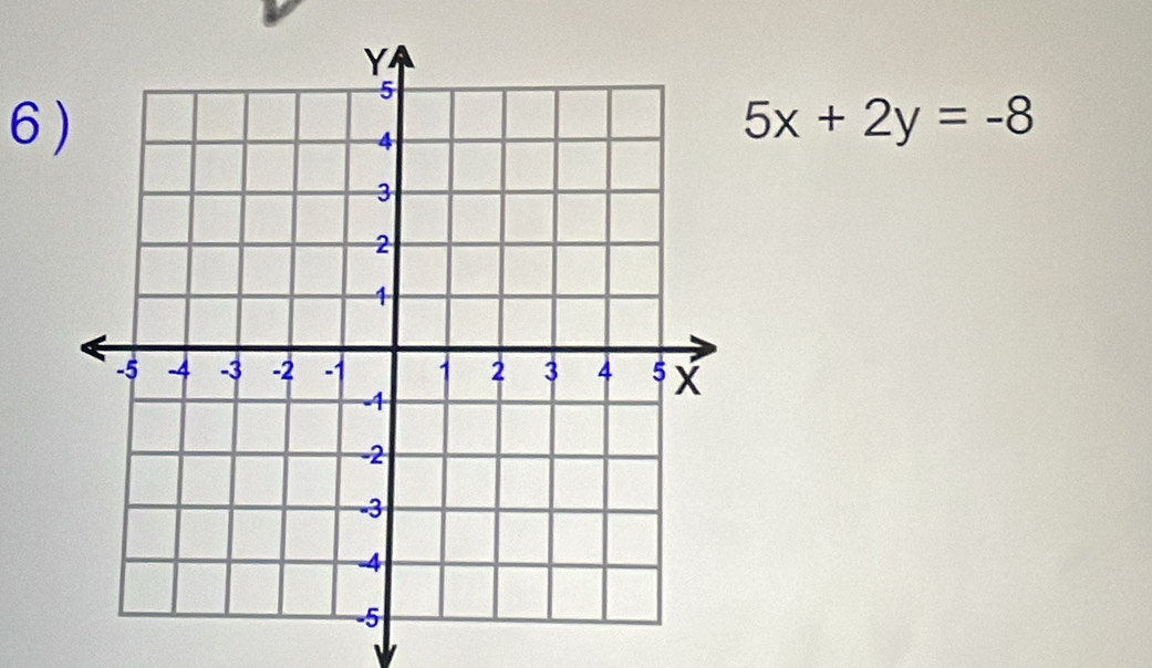 6
5x+2y=-8