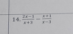  (2x-1)/x+3 - (x+1)/x-3 