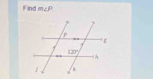 Find m∠ P